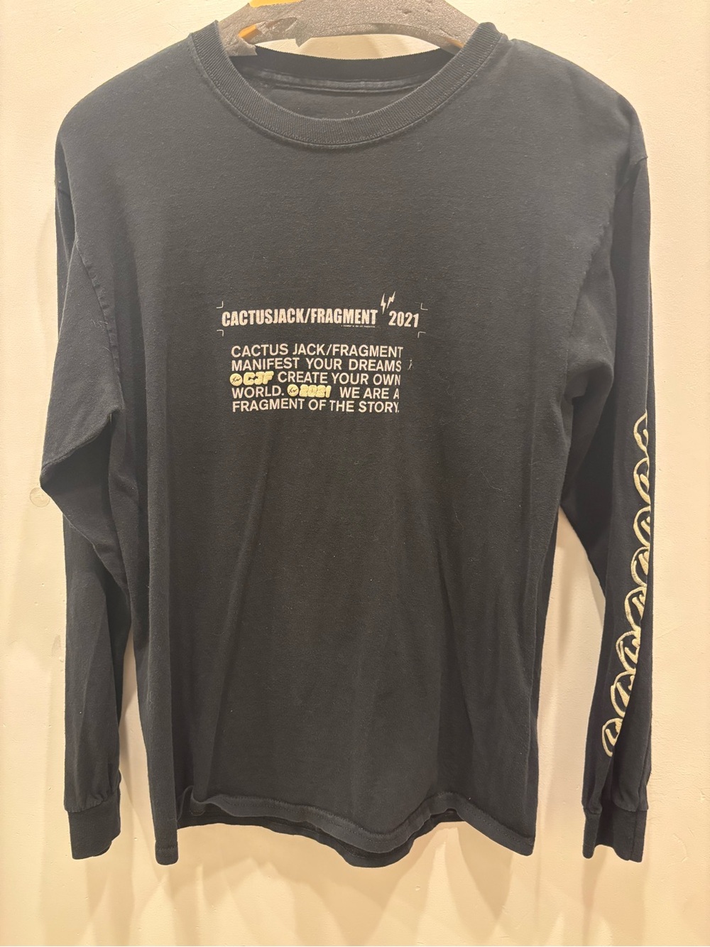 Cactus Jack Black Long Sleeve Graphic Tee